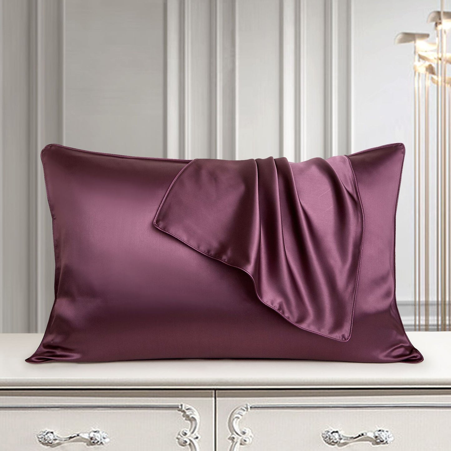 SILK CLOUD™ – 100% Mulberry Silk Pillowcase for Skin, Hair & Beauty Sleep